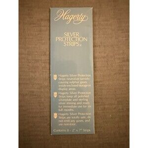 Hagerty No Scent Silver Neutralizes Tarnish Non-Toxic Protection Strip 2 x 7 in.